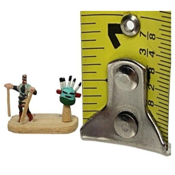 Kachina Miniature Doll Figure with Mask Micro-mini Antelope Dancer  by Mae Hunch - Picture 7 of 8